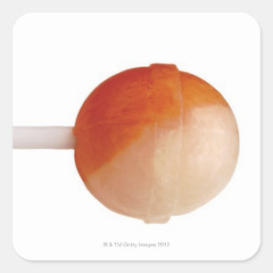 Adesivo Quadrado fim-acima de um pirulito