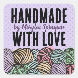 Adesivo Quadrado Fios de corante aquoso de rabanete, com fiação