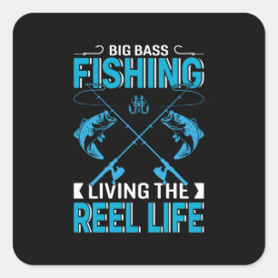 Adesivo Quadrado Fisher Oferece Grande Pesca Vivendo A Vida
