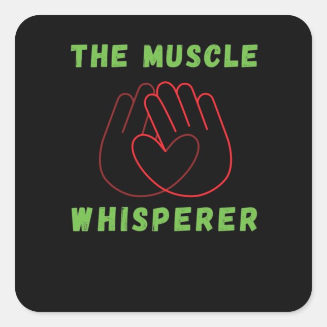 Adesivo Quadrado Fisioterapeuta Terapista de Massagem (Frente)