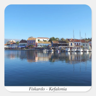 Adesivo Quadrado Fiskardo - Kefalonia