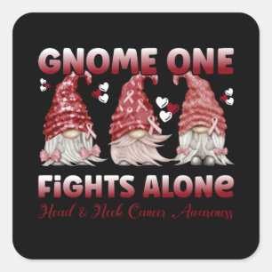 Adesivo Quadrado Fita de Borgonha Cancer Cabeça e Pescoço