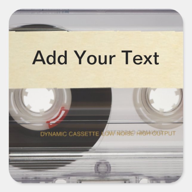 Adesivo Quadrado Fita de caixa (Frente)