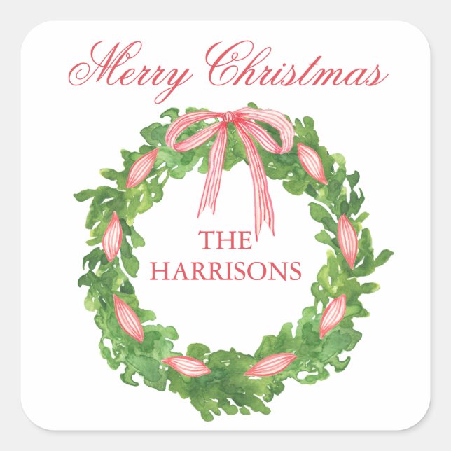 Adesivo Quadrado Fita de Fita com Faixa de Água Fora de Natal (Frente)