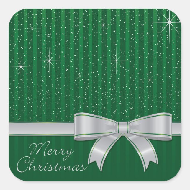 Adesivo Quadrado Fita e estrelas elegantes (Frente)