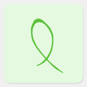 Adesivo Quadrado Fita verde customizável