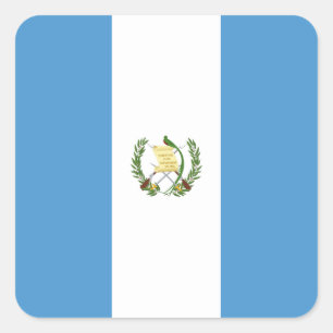 Adesivo Quadrado Flag da Guatemala (Guatemala)