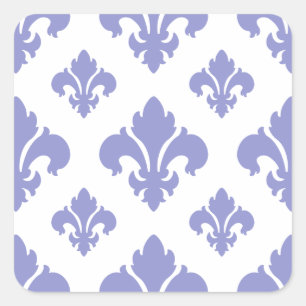 Adesivo Quadrado Fleur De Lis 2 Violet Tulip
