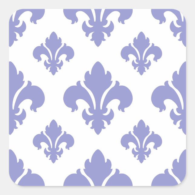 Adesivo Quadrado Fleur De Lis 2 Violet Tulip (Frente)
