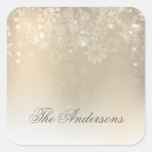 Flocos de neve Dourados, Holida Personalizada | Se