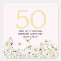 Flor Branco da Mulher Simples 50º Aniversário