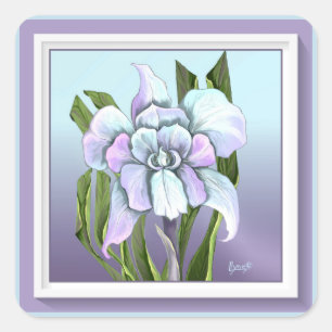 Adesivo Quadrado Flor de esmeraldo