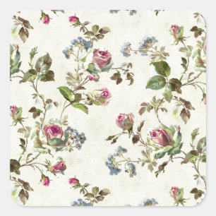 Adesivo Quadrado Flor Iamge de papel
