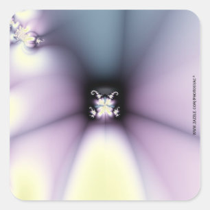 Adesivo Quadrado Flor Mágica