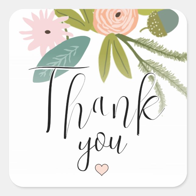 Adesivo Quadrado Floral e Fauna (Frente)