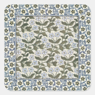 Adesivo Quadrado Floral Elegante Bonito da Flor de Verão