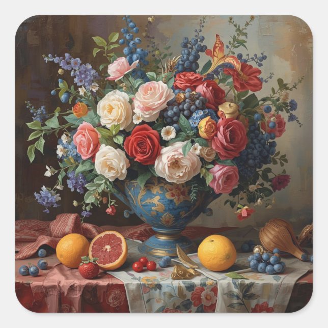 Adesivo Quadrado Floral Galore  (Frente)