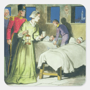 Adesivo Quadrado Florence Nightingale (1820-1910) 'das