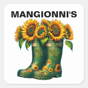 ADESIVO QUADRADO FLORES