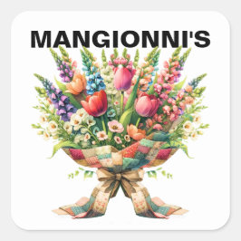 ADESIVO QUADRADO FLORES