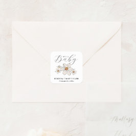 Adesivo Quadrado Flores de Mola Olá Papel de Chá de fraldas Napkin