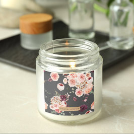 Adesivo Quadrado Flores Modernas de Pastel e Presente Personalizado