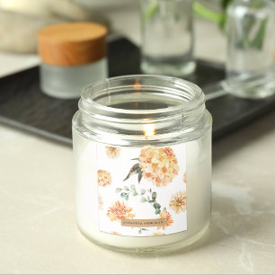 Adesivo Quadrado Flores Modernas - Presente Personalizado Amarelo e