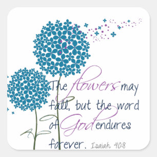 Adesivo Quadrado Flores podem cair...