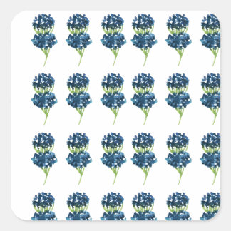 Adesivo Quadrado Flores Presas, Boho Selvagens Cottagecore