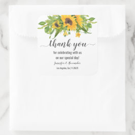 Adesivo Quadrado Flores Sunrangulares