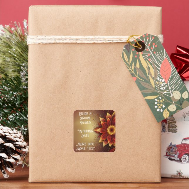 Adesivo Quadrado Florescimento Eterno: Uma Celebração Atemporal do  (Feriado)