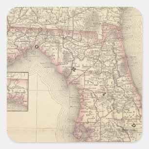 Adesivo Quadrado Florida 10