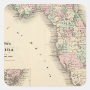 Adesivo Quadrado Florida 9