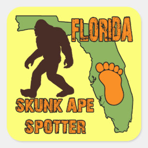 Adesivo Quadrado Flórida Skunk Ape Spotter