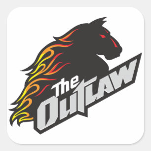 Adesivo Quadrado Flying Aces The Outlaw Sticker