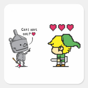 Adesivo Quadrado FM Pop Cultura Heart Seeker