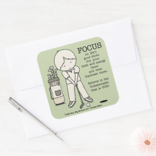 Adesivo Quadrado Foco no Bem