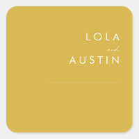 Focos de Envelope Dourado Moderno e Minimalista