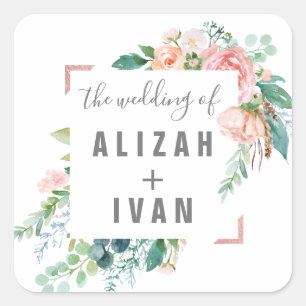 Adesivo Quadrado Focos de Envelopes Românticos