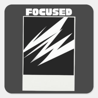 Adesivo Quadrado Focuse In Sticker – Minimalist Motivational Street