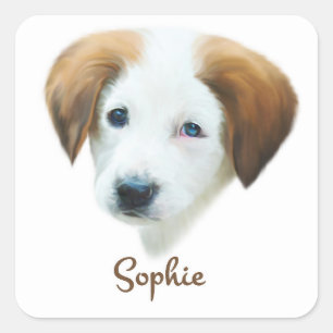 Adesivo Quadrado fofo "Sophie"