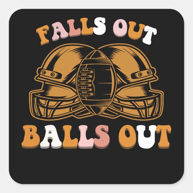 Adesivo Quadrado Foge A Vintagem De Futebol (Frente)