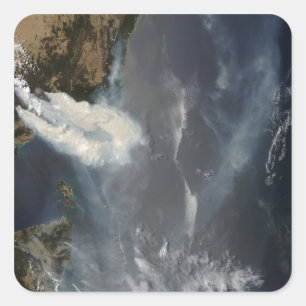 Adesivo Quadrado Fogos e fumo em Austrália do sudeste