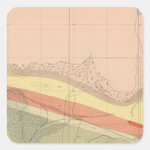 Adesivo Quadrado Folha detalhada XV da geologia