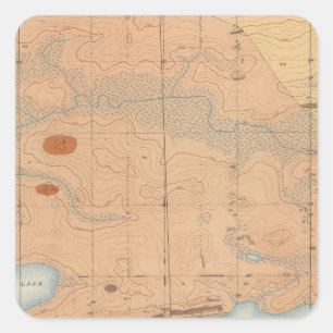 Adesivo Quadrado Folha detalhada XXVII da geologia
