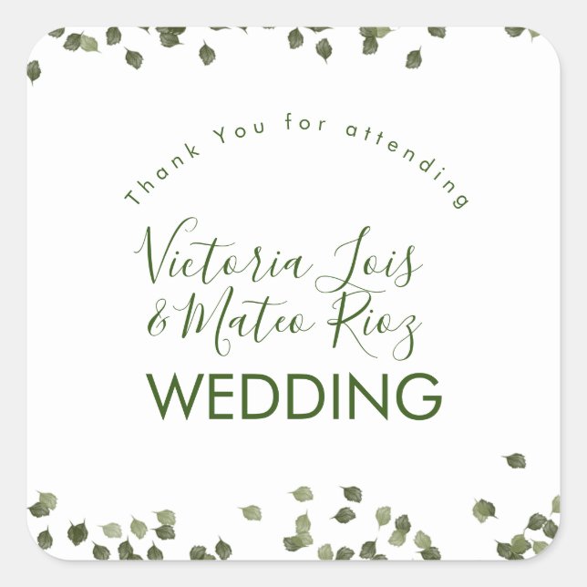 Adesivo Quadrado Folhas caídas outono Greenerescência outono Obriga (Frente)