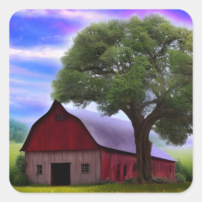 Adesivo Quadrado Folhas de Mapeamento Russo de outono Picturesco (Frente)