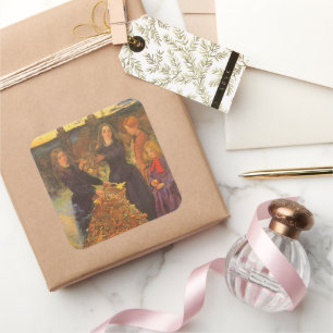 Adesivo Quadrado Folhas de Outono por Sir John Everett Millais