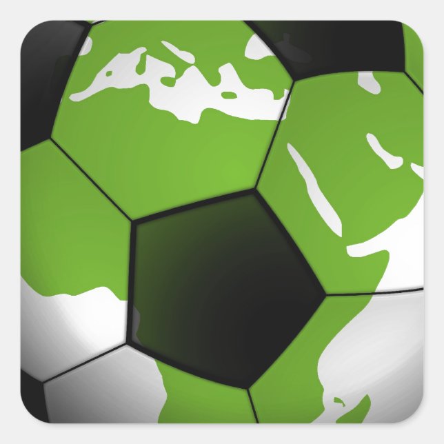 Adesivo Quadrado Football around World the (Frente)