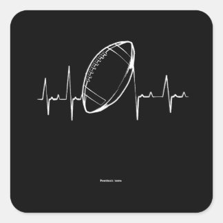 Adesivo Quadrado Football Heartbeat, Pulse Design